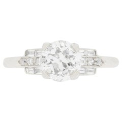 Antique Art Deco 1.02ct Diamond Solitaire Ring, c.1920s