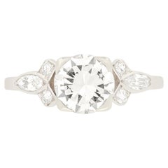 Art Deco 1,05 Karat Diamant Solitär-Ring, ca. 1930er Jahre