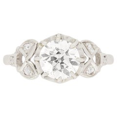 Art Deco 1.08 Carat Diamond Solitaire Ring, c.1920s