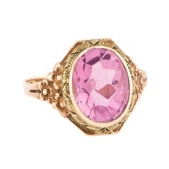 Art Deco 10k Amethyst Ring