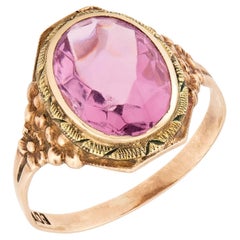 Art Deco 10k Amethyst Ring