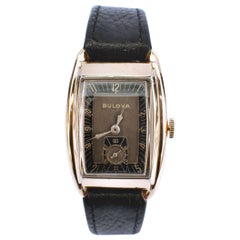 Montre Art Déco 10k GF BULOVA AMBASSADOR pour hommes:: c1940:: 81 ans:: révisée