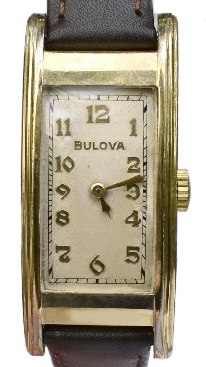 Art Deco 10k Gold Filled Gents Watch, Bulova, Fully Serviced, C1936 2