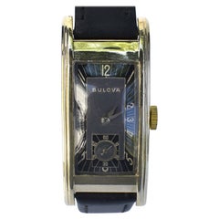 Art Deco 10k Gold Filled Gents Wrist Watch, C1939, Bulova, Fully Serviced