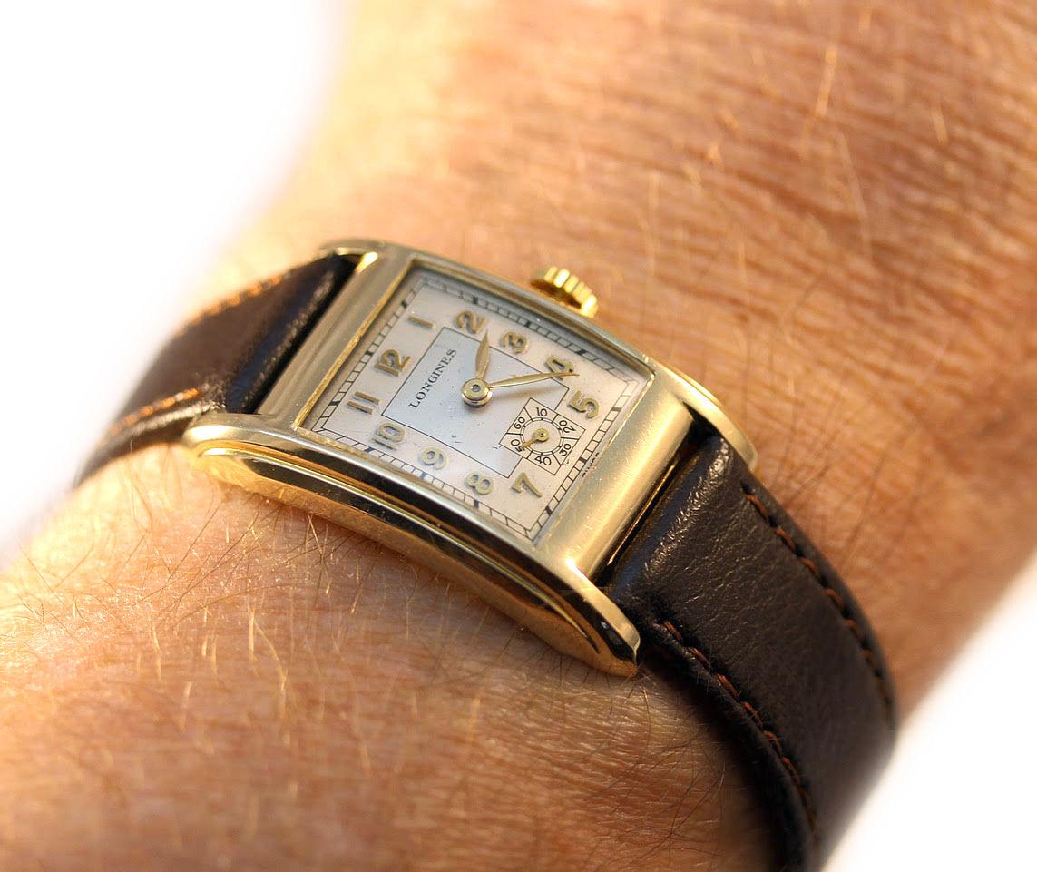 Art Deco 10k Gold Filled Longines Gentleman’s Wrist Watch, Serviced, c1937 5