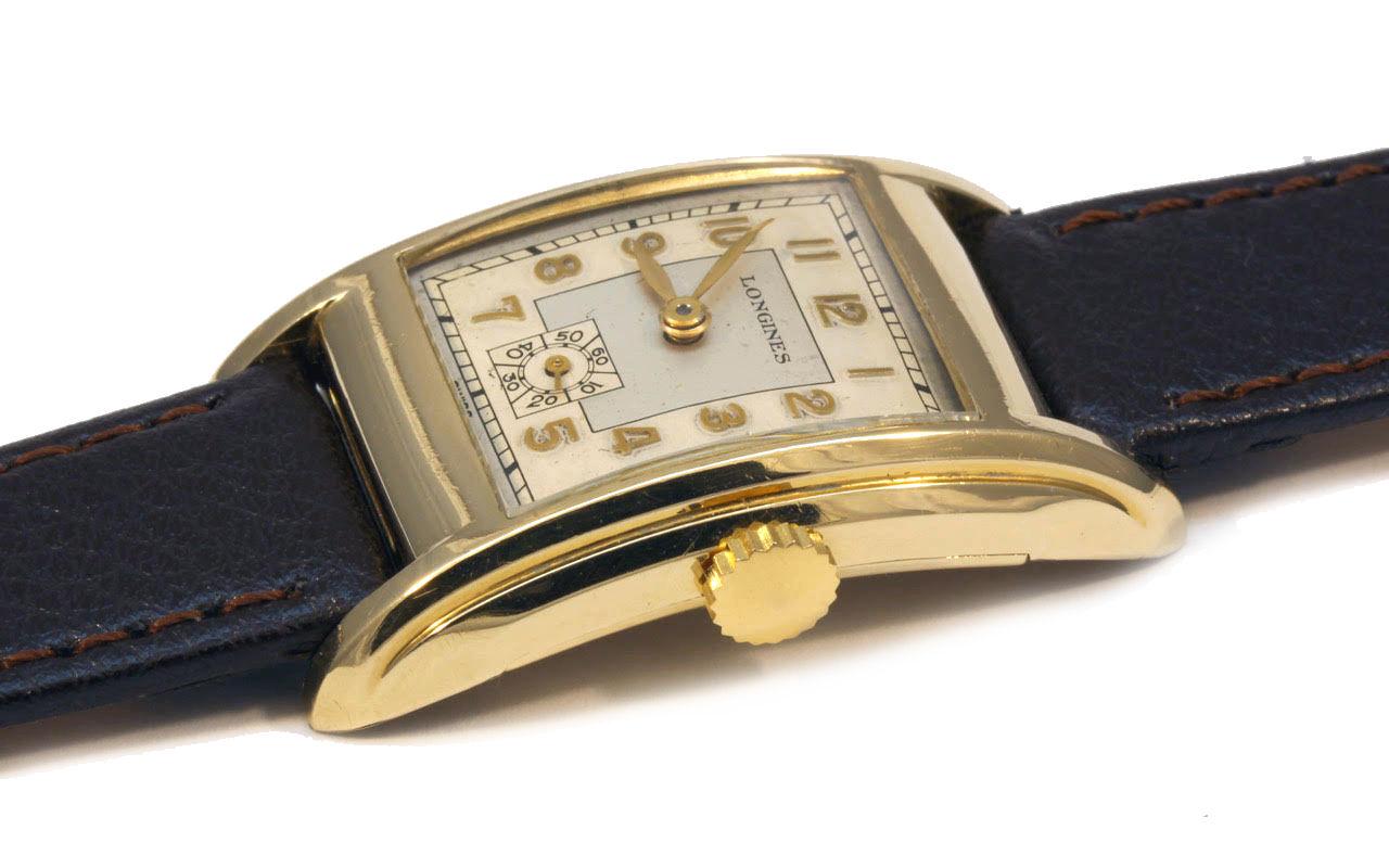 Art Deco 10k Gold Filled Longines Gentleman’s Wrist Watch, Serviced, c1937 1