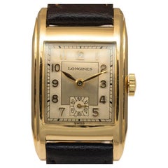Vintage Art Deco 10k Gold Filled Longines Gentleman’s Wrist Watch, Serviced, c1937