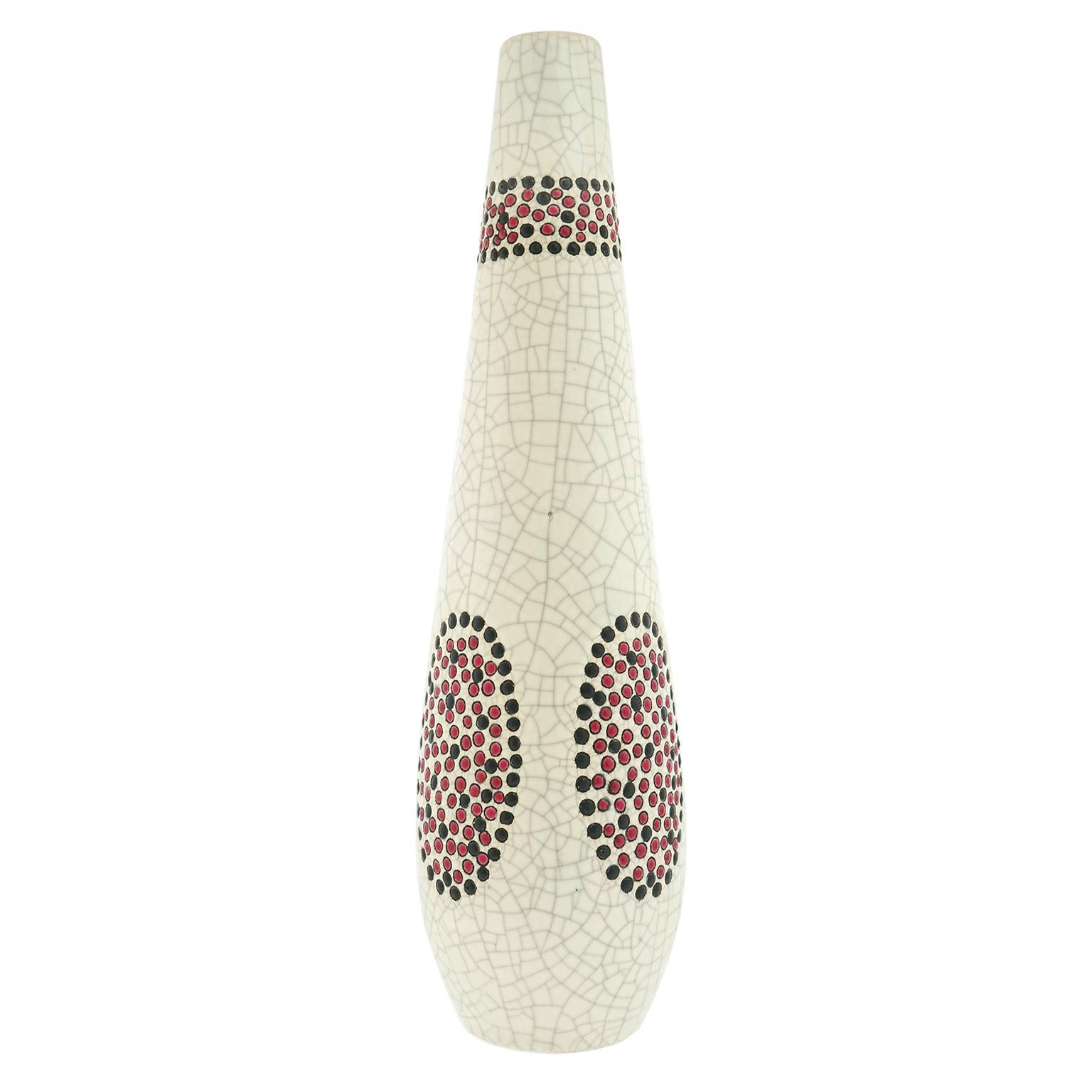 Vase im Art déco-Stil von Longwy für Primavera, Frankreich (Französisch) im Angebot