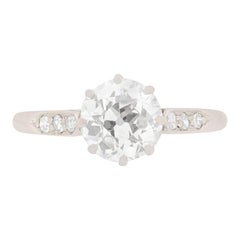 Art Deco 1.10 Carat Diamond Solitaire Engagement Ring, circa 1920s