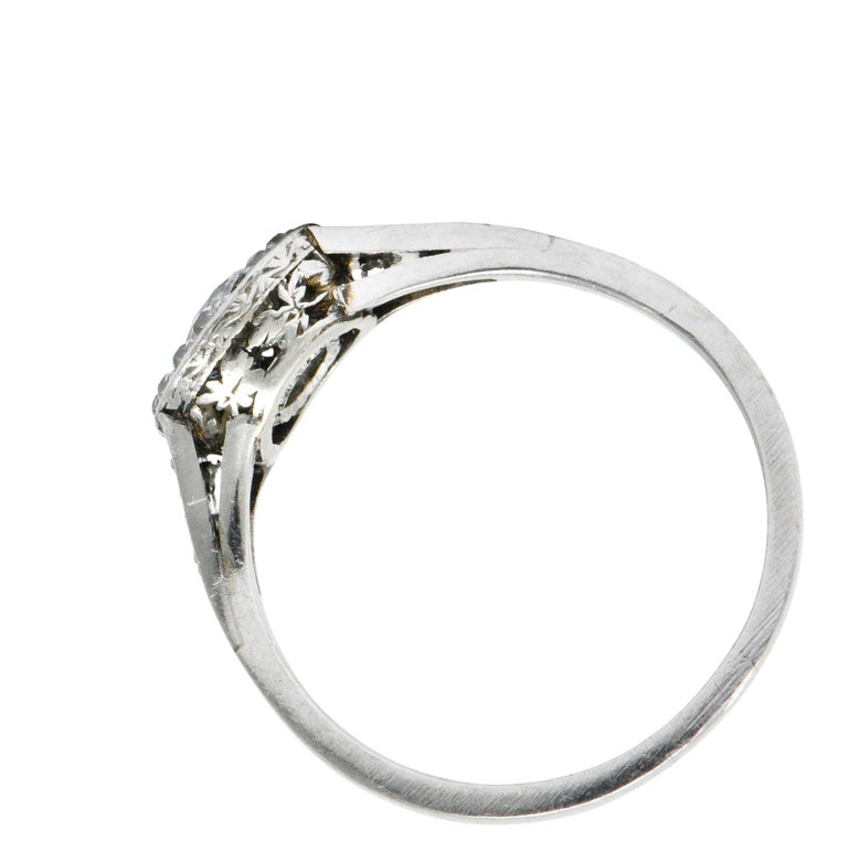 Art Deco 1 10 Carat Diamond Low Profile Platinum Art Deco 1 10 Carat Diamond Low Profile Platinum