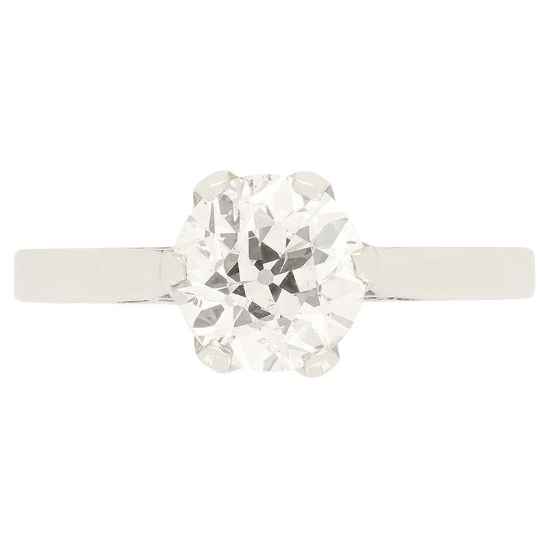 Solitario di diamanti Art Deco da 1,10 carati, anni '20 ca. in vendita