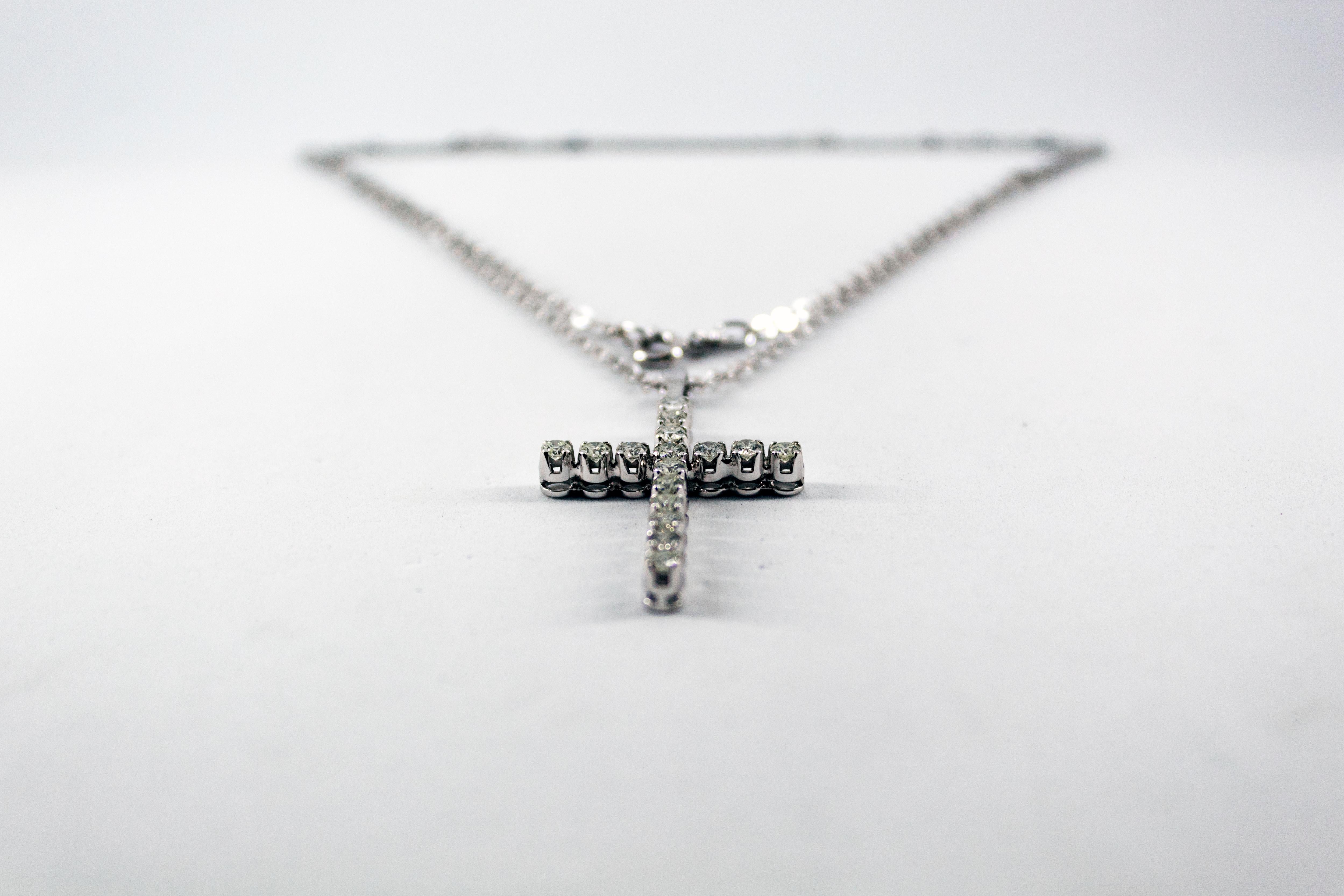 This Necklace is made of 18K White Gold.
This Necklace has 1.12 Carats of White Diamonds.
The Necklace length is 60cm.
We're a workshop so every piece is handmade, customizable and resizable.