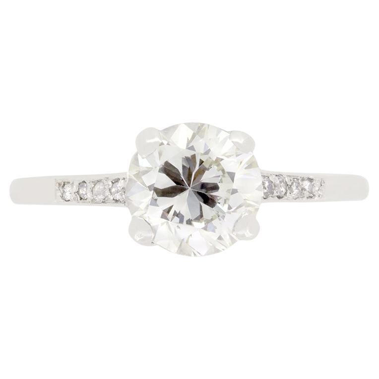 Art Deco 1.15ct Diamond Solitaire, c.1930s