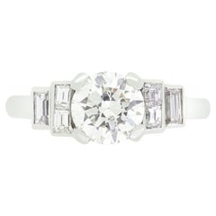 Vintage Art Deco 1.15ct Diamond Solitaire Ring, c.1920s