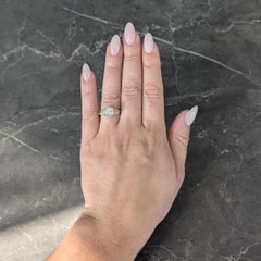 Art Deco 1.16 CTW Diamond 18 Karat Gold Vintage Orange Blossom Engagement Ring