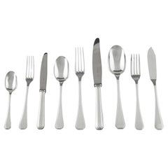 Art Deco 117 pc flatware set America CHRISTOFLE Luc Lanel original case 1935
