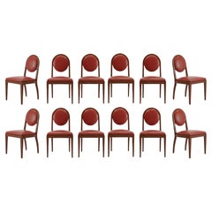 Art Deco 12 Dining Chairs, France (Restoration at the client's choice)