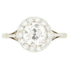 Art Deco 1,20ct Diamant-Cluster-Ring, ca. 1920er Jahre