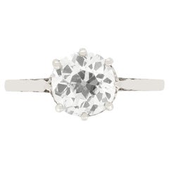 Art Deco Solitär-Ring mit 1,20 Karat Diamant, ca. 1920er Jahre