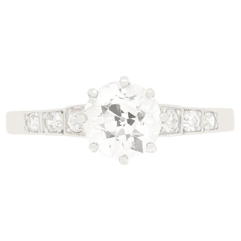 Art Deco 1,20 Karat Diamant Solitär-Ring, ca. 1920er Jahre