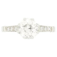 Art Deco 1.20ct Diamond Solitaire Ring, c.1920s