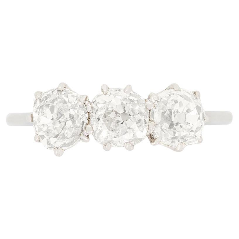 Art Deco Trilogy-Ring mit 1,20 Karat Diamant, ca. 1920er Jahre im Angebot