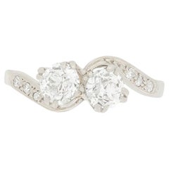 Art Deco Two-Stone Diamond Twist Ring, circa 1920s For Sale at 1stDibs ...