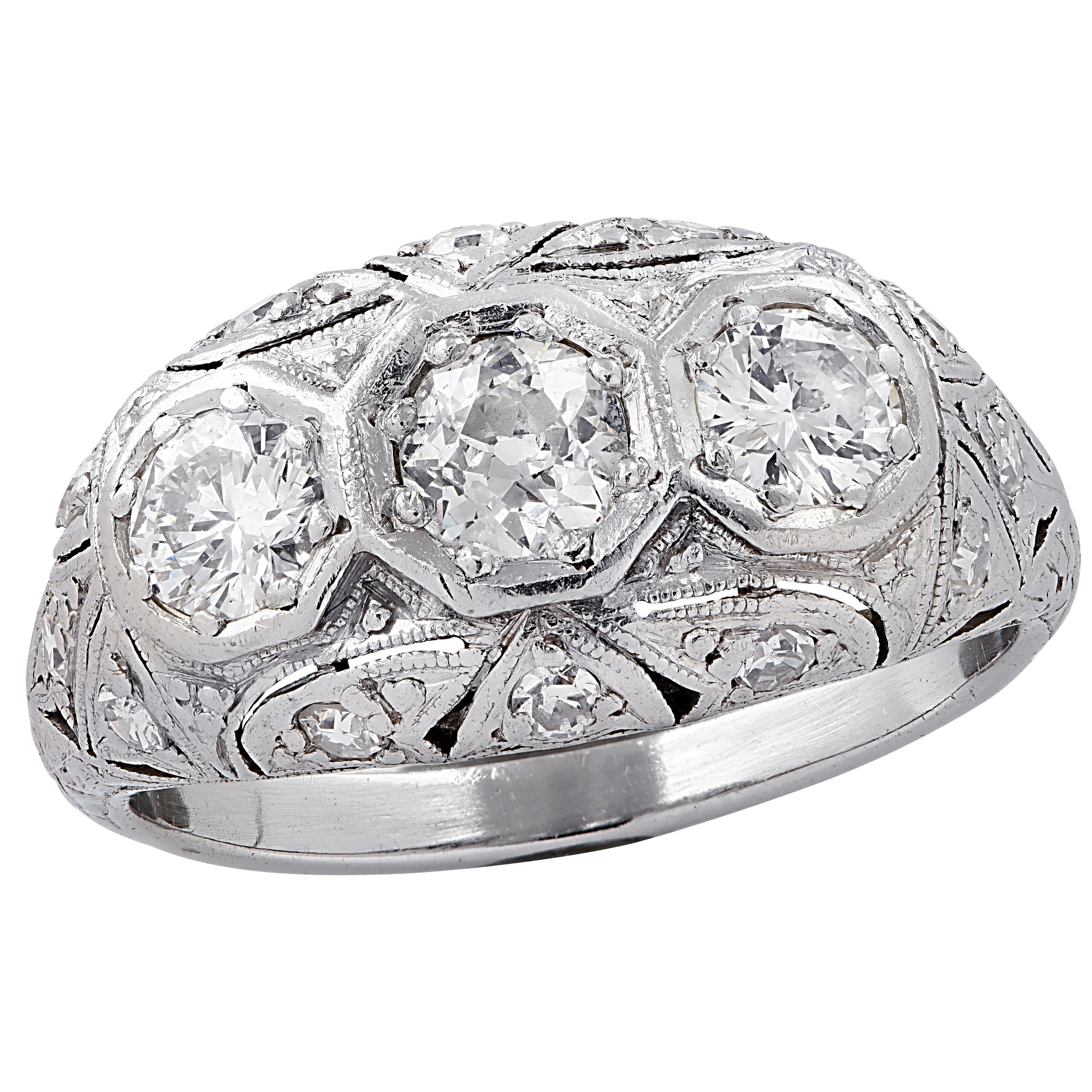 Art Deco 1.25 Carat Diamond Ring