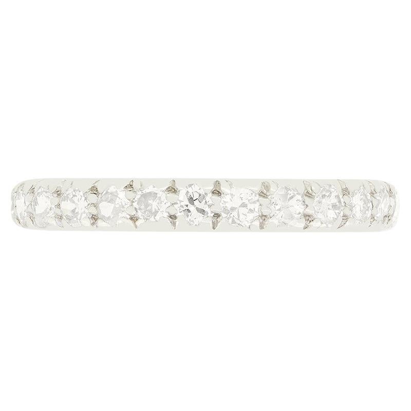 Art Deco 1.25ct Diamond Full Eternity Ring, c.1920s For Sale