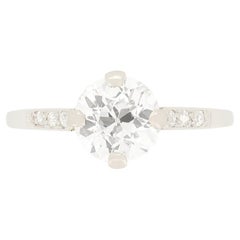 Art Deco 1.35ct Diamond Solitaire Ring, c.1920s Art Deco 1.35ct Diamond Solitaire Ring, c.1920s
