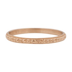 Art Deco 14 Karat Yellow Gold Wedding Band