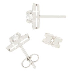 Art Deco 1.40ct Diamond Halo Earrings, c.1930s