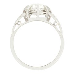 Art Deco 1.40ct Diamond Solitaire Ring, c.1920s