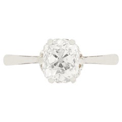 art deco engagement ring Art Deco 1.40ct Diamond Solitaire Ring, c.1920s