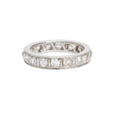 Art Deco 1.40ct OMC Diamond Eternity Ring
