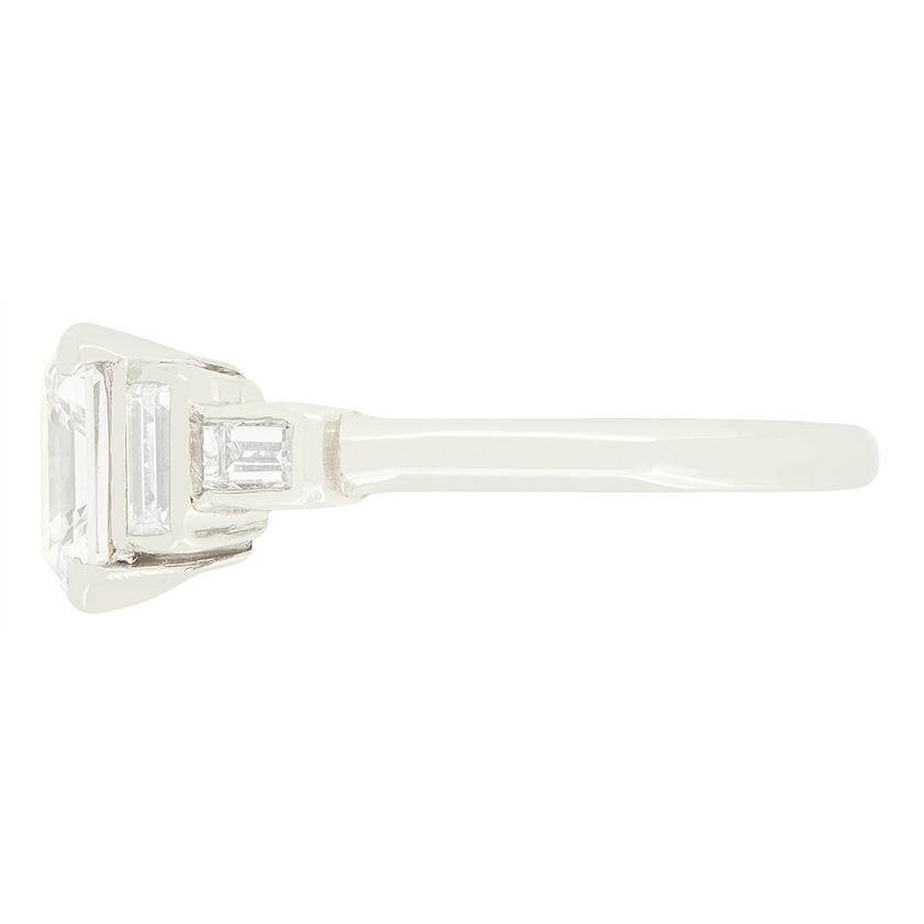 Art Deco 1,41ct Diamant Solitär Ring, um 1920er Jahre (Art déco) im Angebot