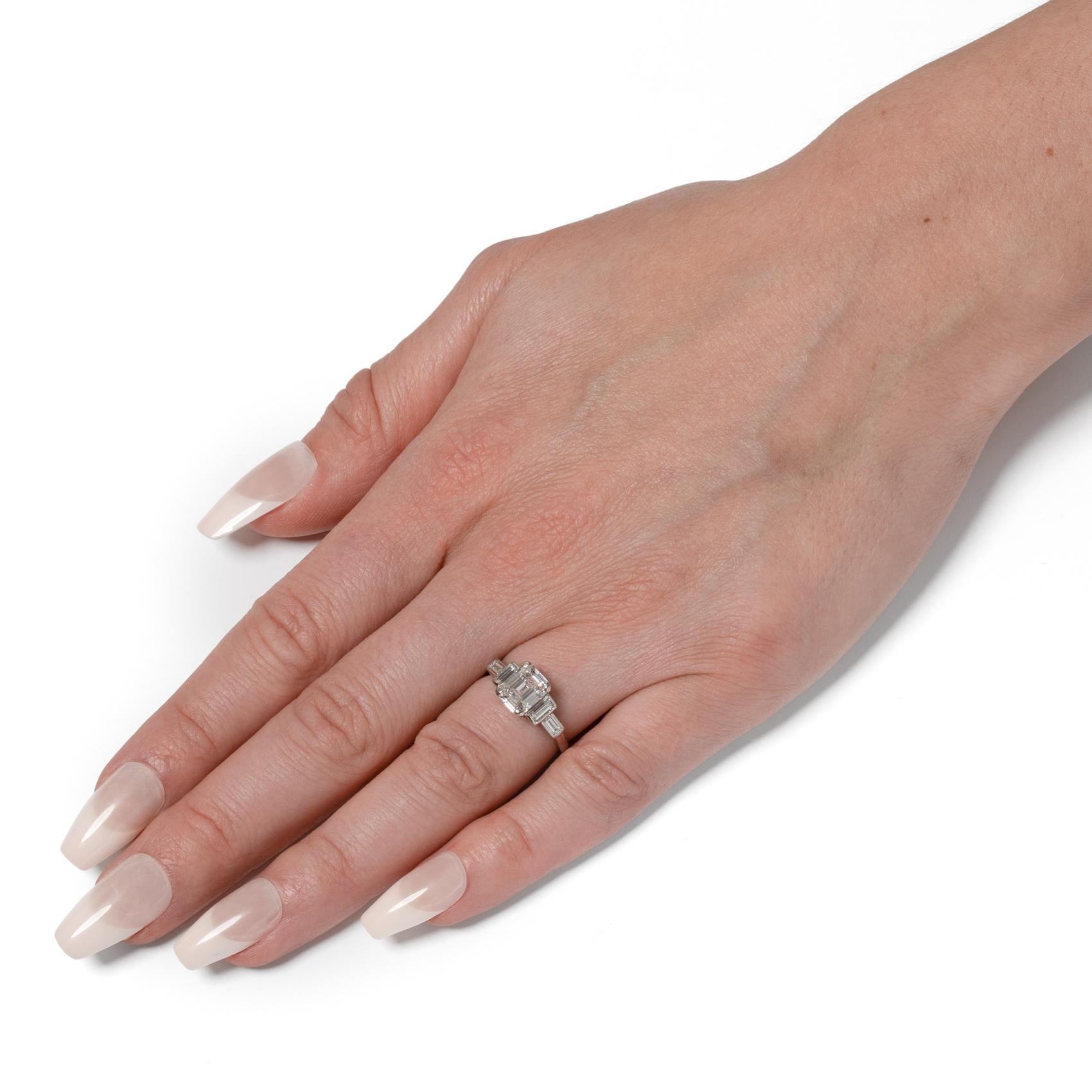 Art Deco 1,41ct Diamant Solitär Ring, um 1920er Jahre im Zustand „Gut“ im Angebot in London, GB