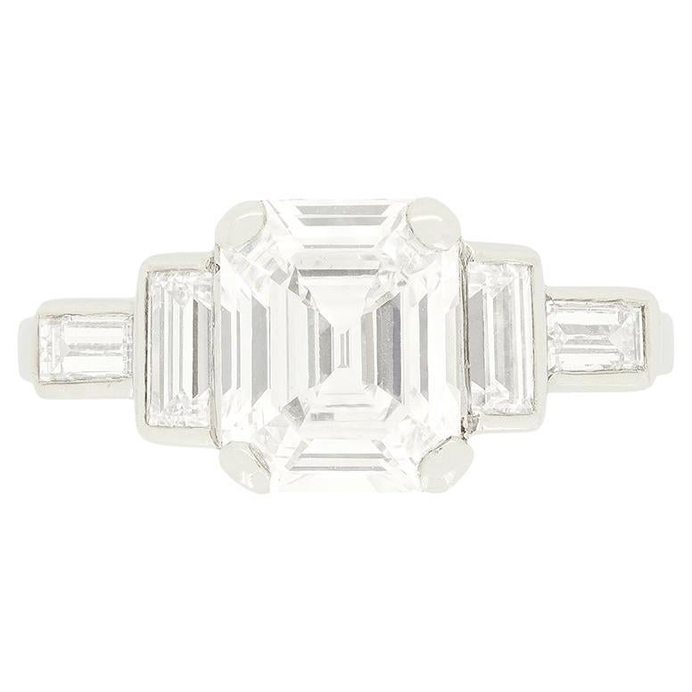 Art Deco 1,41ct Diamant Solitär Ring, um 1920er Jahre