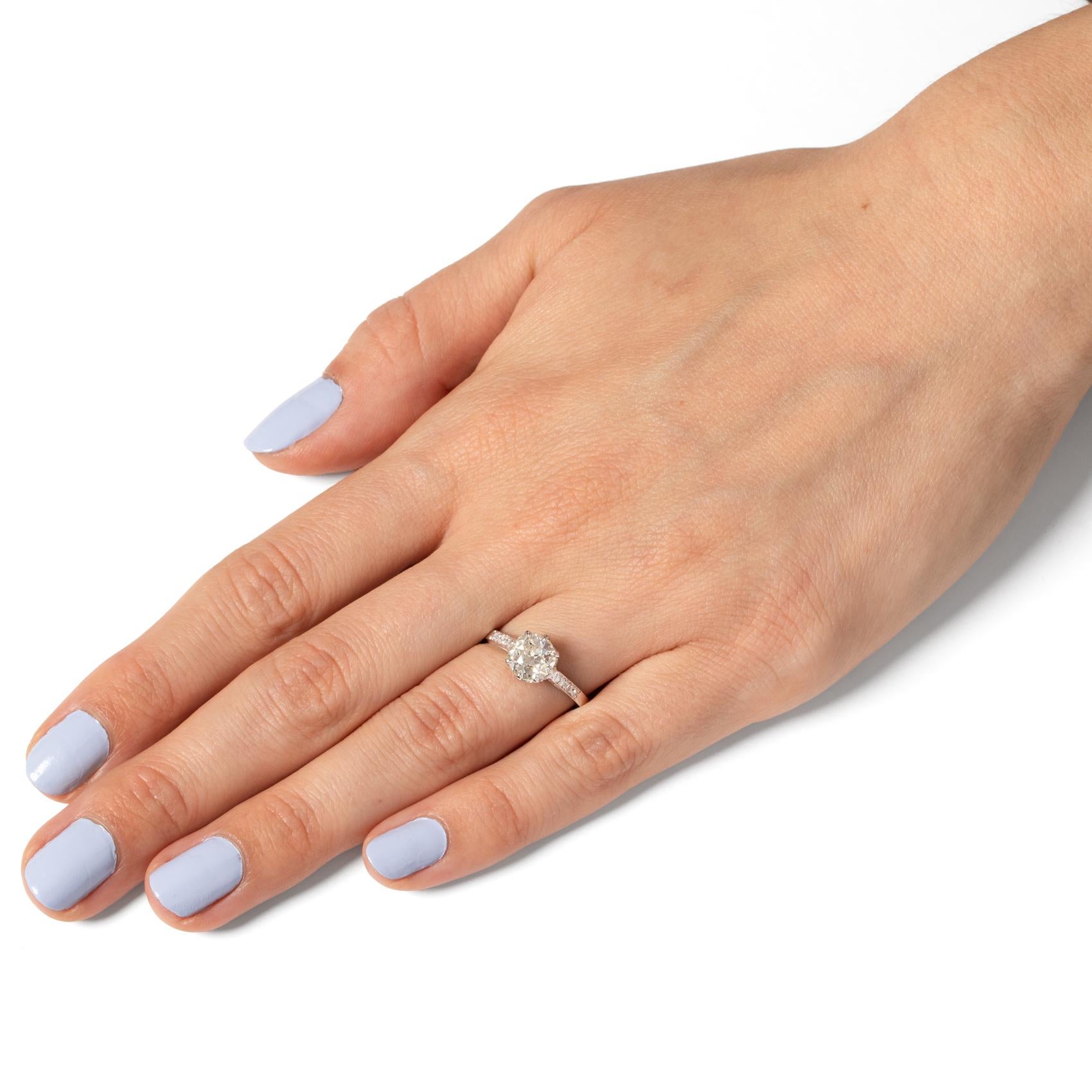 Women's Art Deco 1.42ct Diamond Solitaire Ring, c.1920s