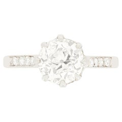 Art Deco 1.42ct Diamond Solitaire Ring, c.1920s