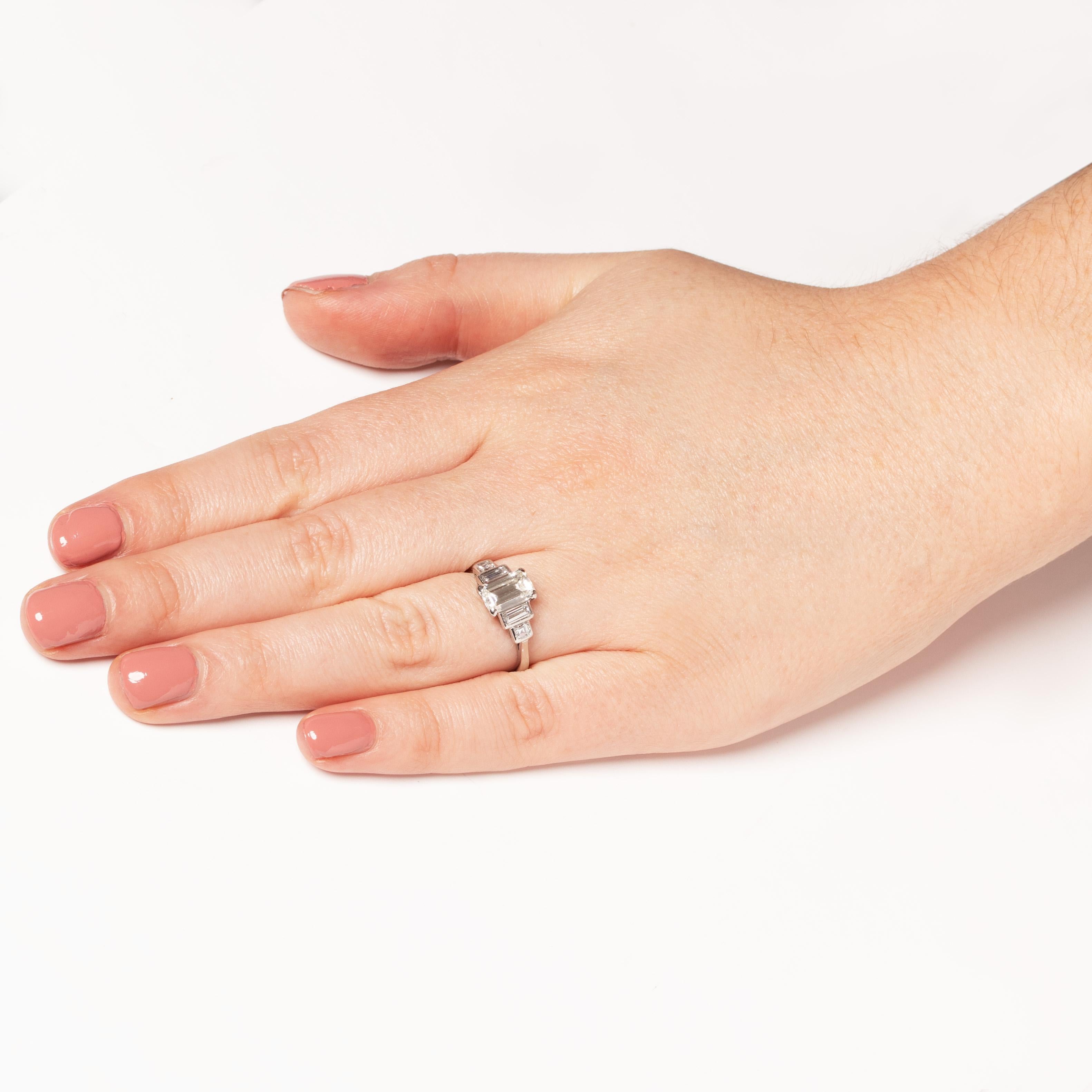 Women's Art Deco 1.50ct Diamond Solitaire Ring, c.1930s