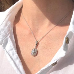Art Deco 1.46 Carat Diamond Pendant, circa 1930