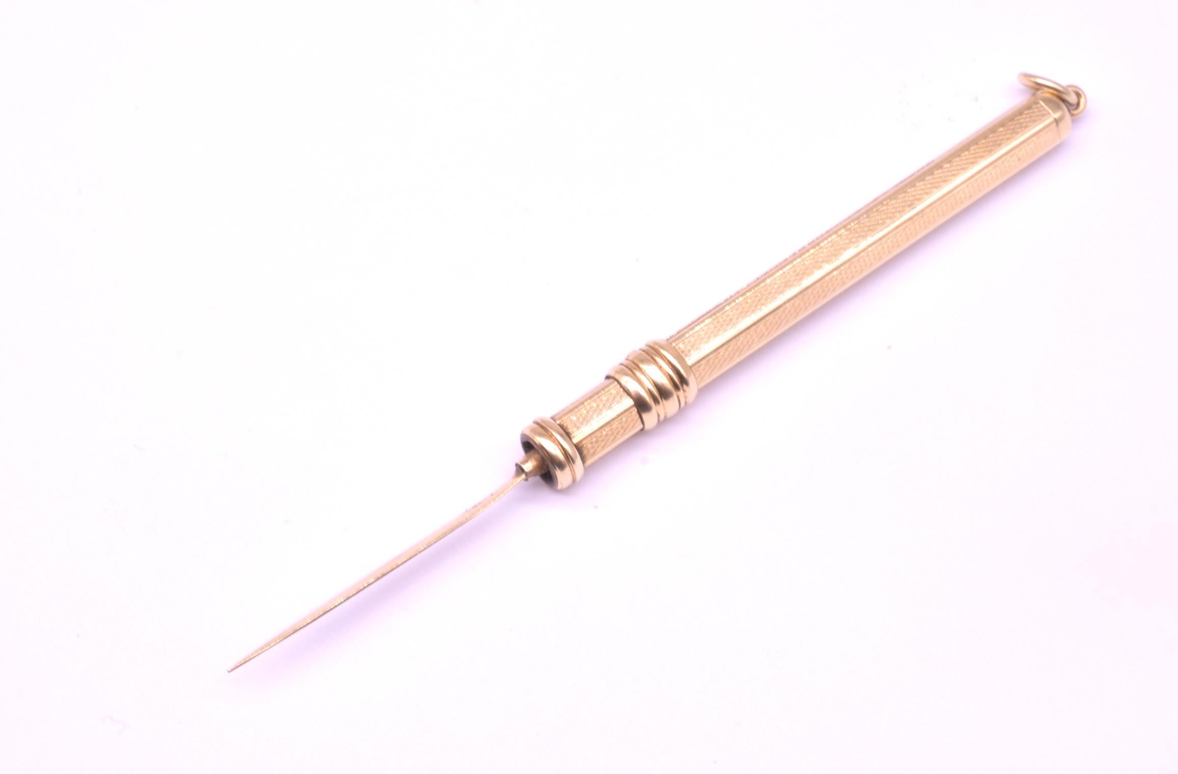 14C propelling Toothpick-Anhänger, Art déco 2