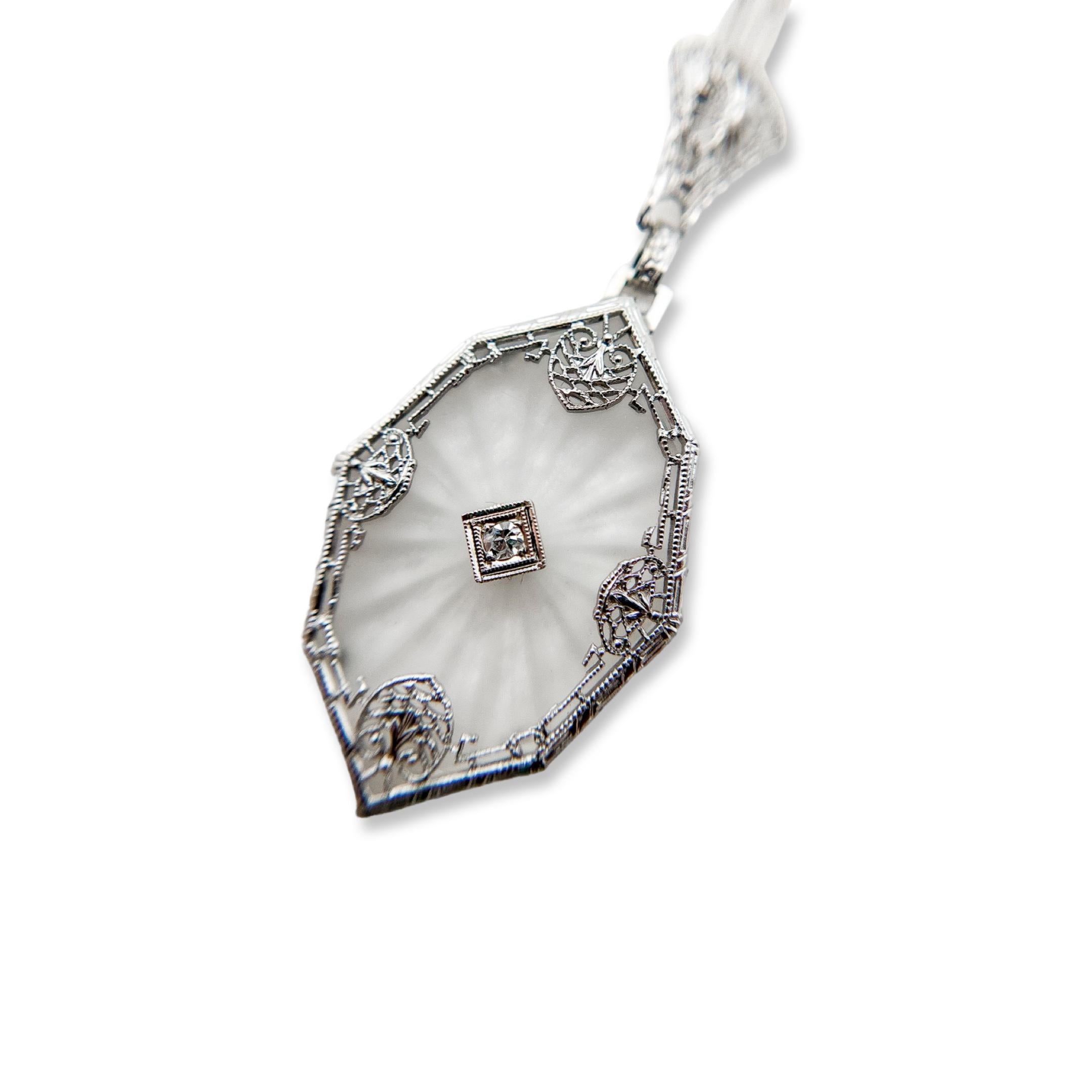 camphor glass necklace