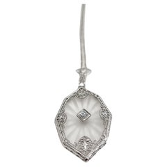 Antique Art Deco 14k Camphor Necklace