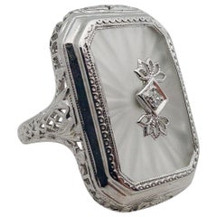 Art Deco 14k Camphor Ring