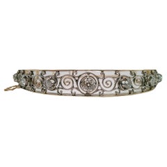 Art Deco 14k Diamond Filigree Bangle