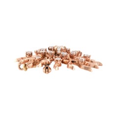 Art Deco 14k Diamond Starburst Pin/Pendant