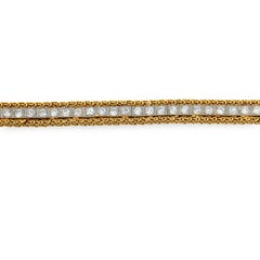 Art Line Bracelet 14k/Platine avec diamants