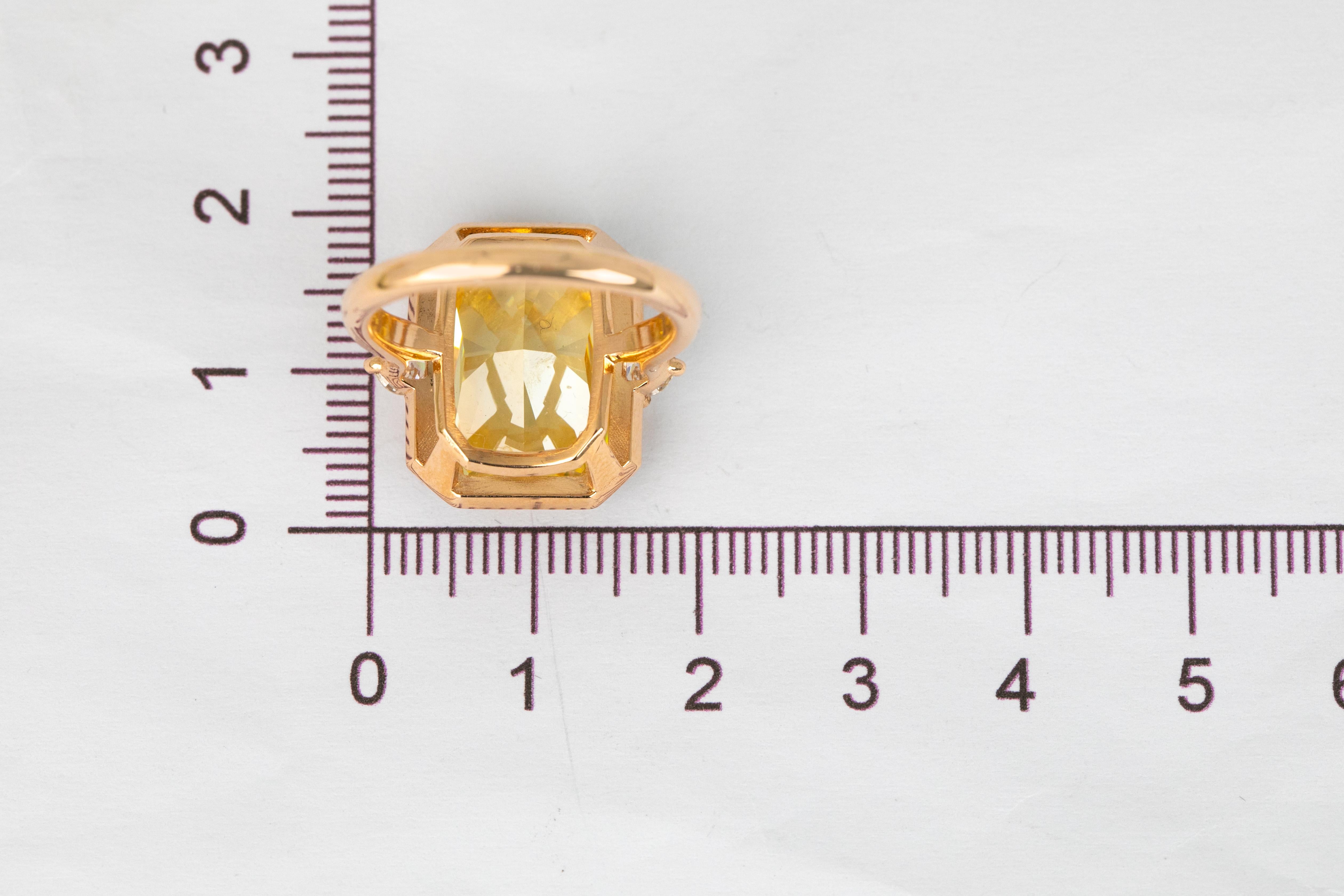 For Sale:  Art Deco 14k Rose Gold 0.42ct Diamond and 15.67 Coctail Ring 7